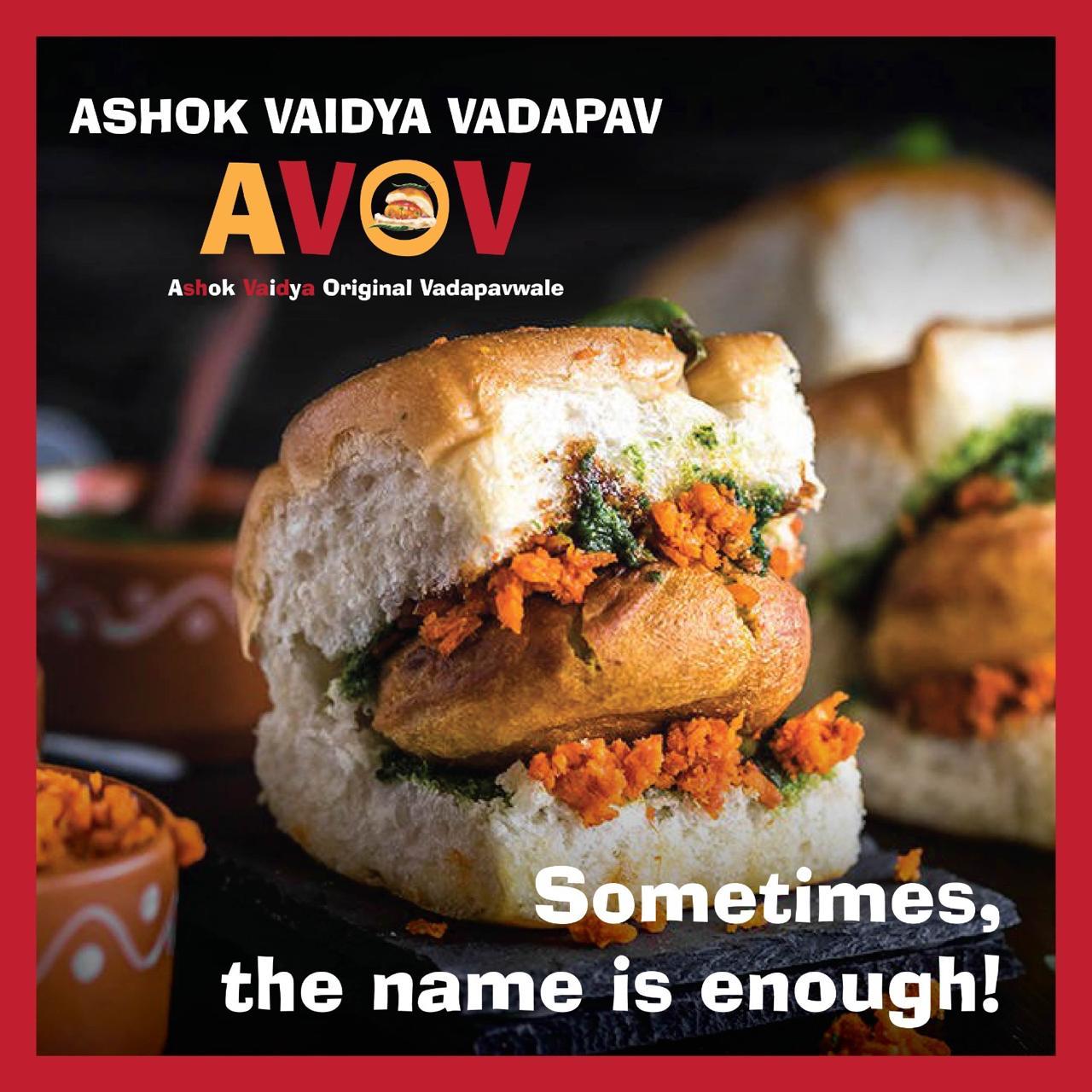 Ashok Vaidya Vadapav branded food visual